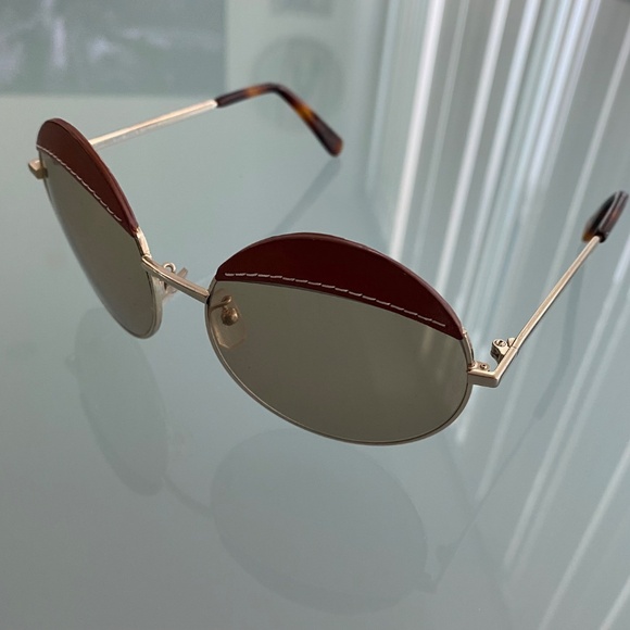 LOEWE LEATHER ROUND SUNGLASSES - Picture 3 of 5